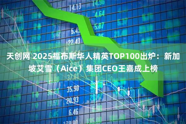 天创网 2025福布斯华人精英TOP100出炉：新加坡艾雪（Aice）集团CEO王嘉成上榜
