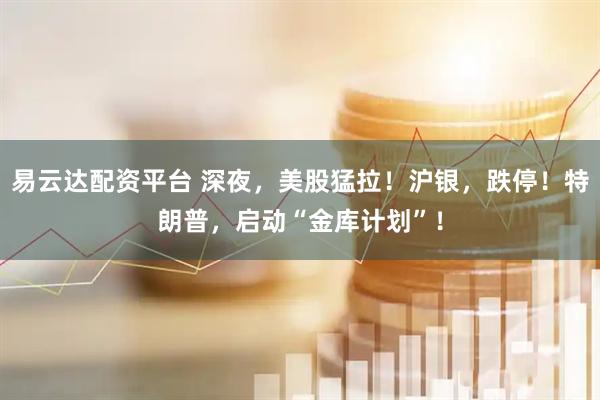 易云达配资平台 深夜，美股猛拉！沪银，跌停！特朗普，启动“金库计划”！
